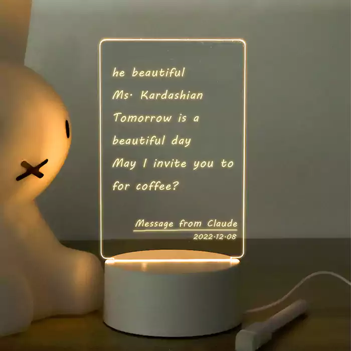 Top 10 Personalized Office Gifts Ideas 9 Acrylic Board 3D Night Light 19