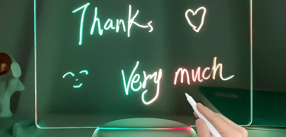 LED Acrylic Note Board