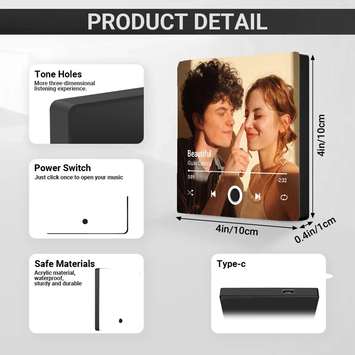 Customized Photo Music Fridge Magnet 4 Customized Photo Music Fridge Magnet - Image 4