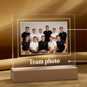 Custom Acrylic Frame Team Photo Plaque