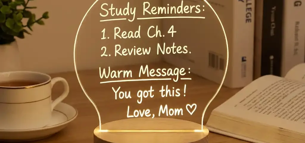 Handwritten 3D Acrylic Night Light