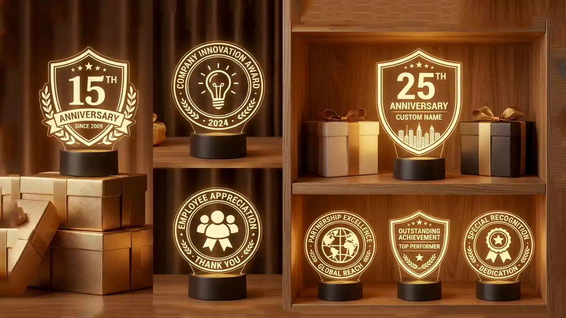 Acrylic anniversary souvenirs 1920