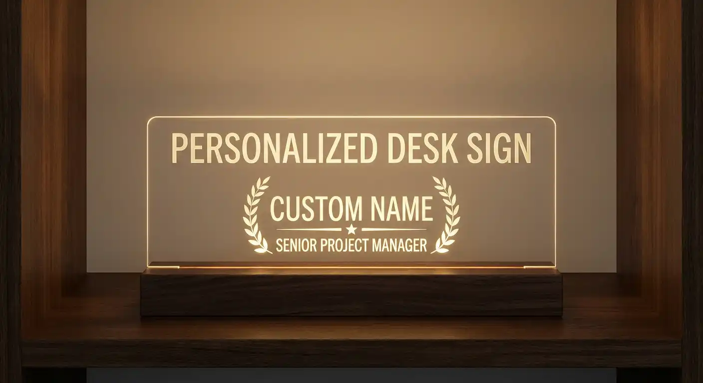 Personalized Acrylic Desk Sign