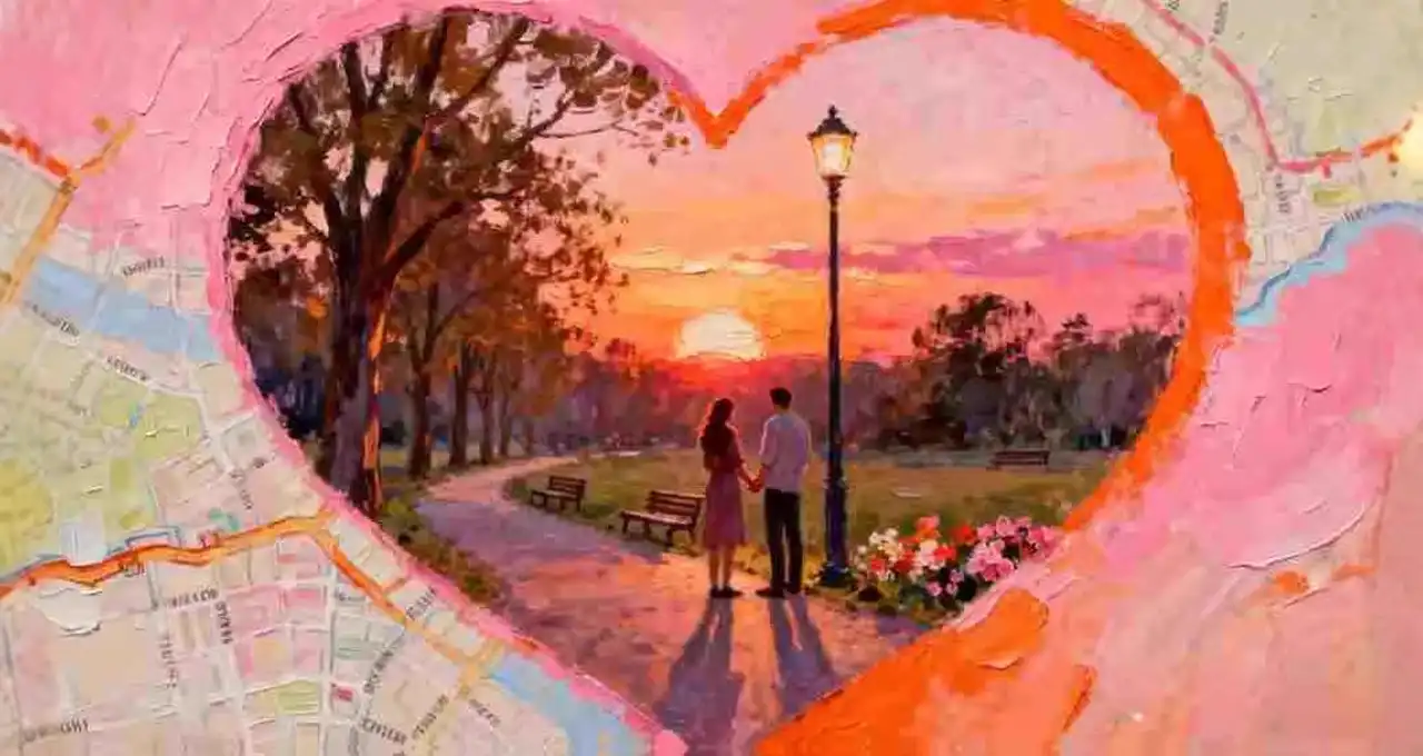 Relxday Acrylic Heart Map