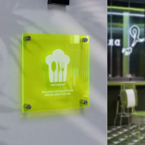 Acrylic Shop Plaque