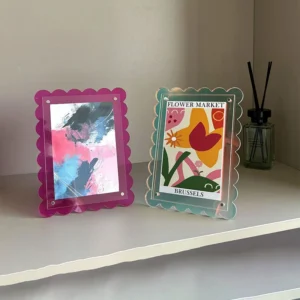 Colored Acrylic Magnetic Photo Frame Decoration