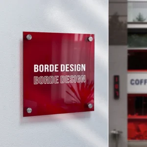 Acrylic Shop Plaque