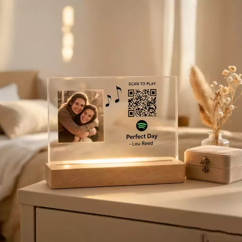 Custom Acrylic Photo Frame Music Plaque