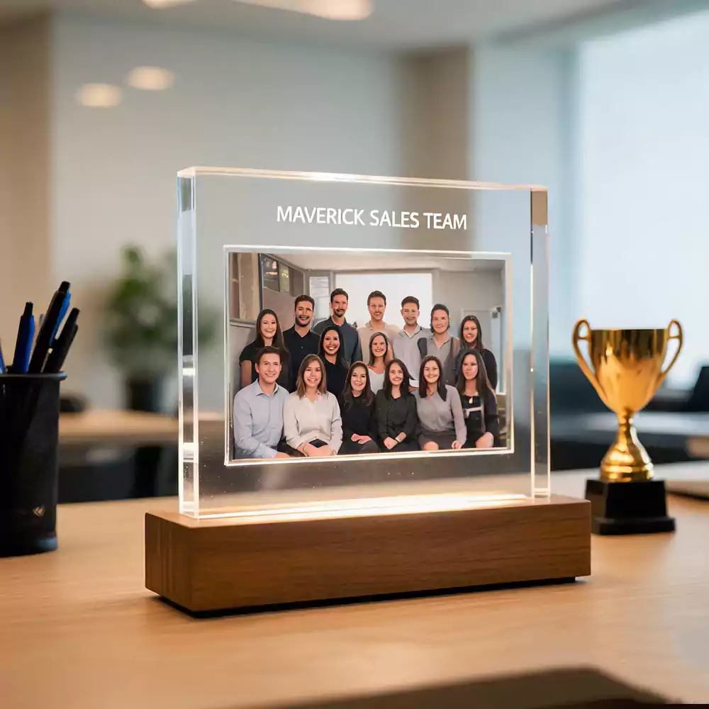 Custom Acrylic Frame Team Photo Plaque 1 Custom Acrylic Frame Team Photo Plaque