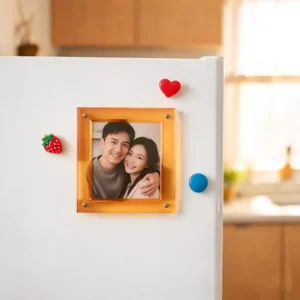 Colored Acrylic Magnetic Photo Frame Decoration