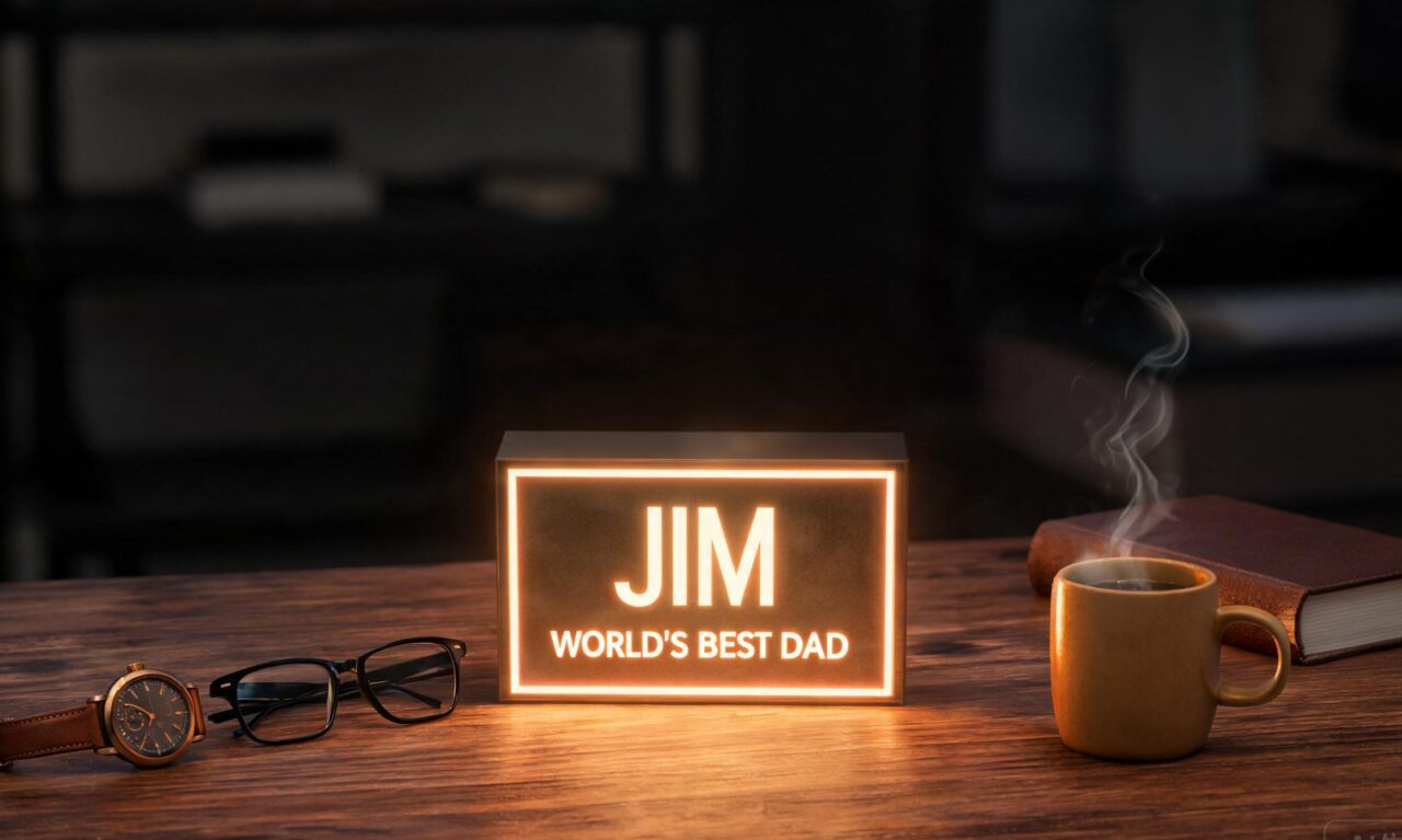 Unique Father's Day Gifts for Dads Who Love Home Decor 4 Hol3 fathers day - personalized LED gift