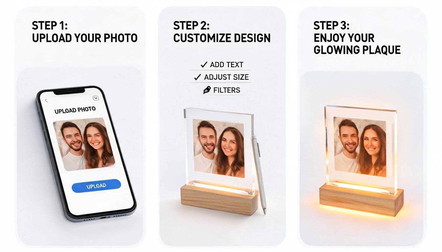 How to personalize an acrylic photo plaque