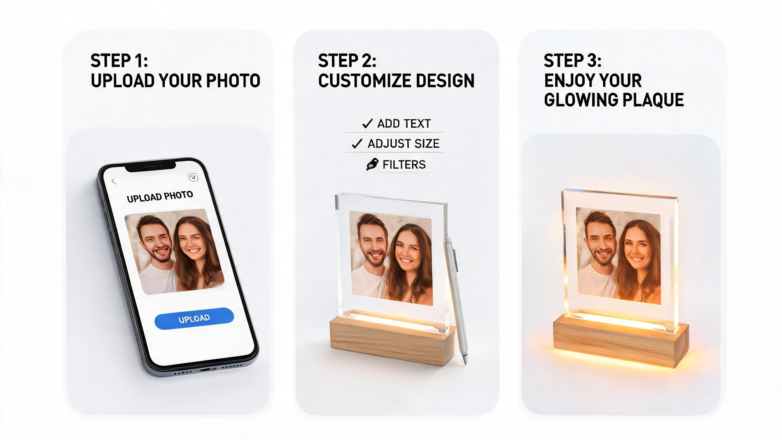 How to personalize an acrylic photo plaque
